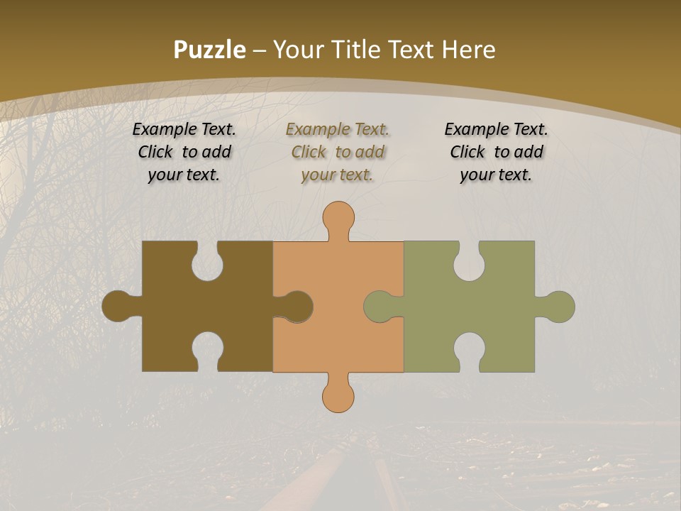 Danger Rails Tracks PowerPoint Template