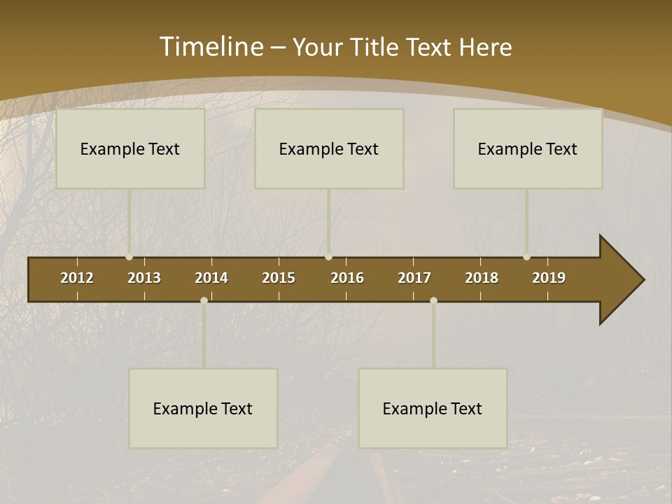 Danger Rails Tracks PowerPoint Template