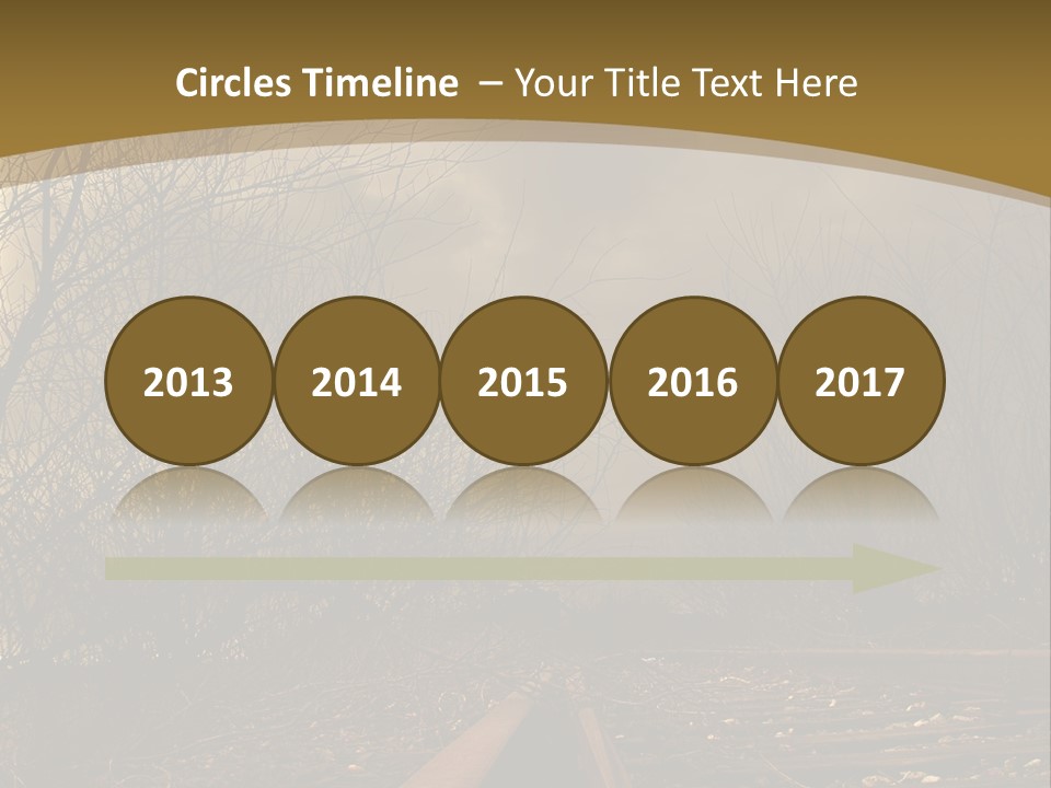 Danger Rails Tracks PowerPoint Template