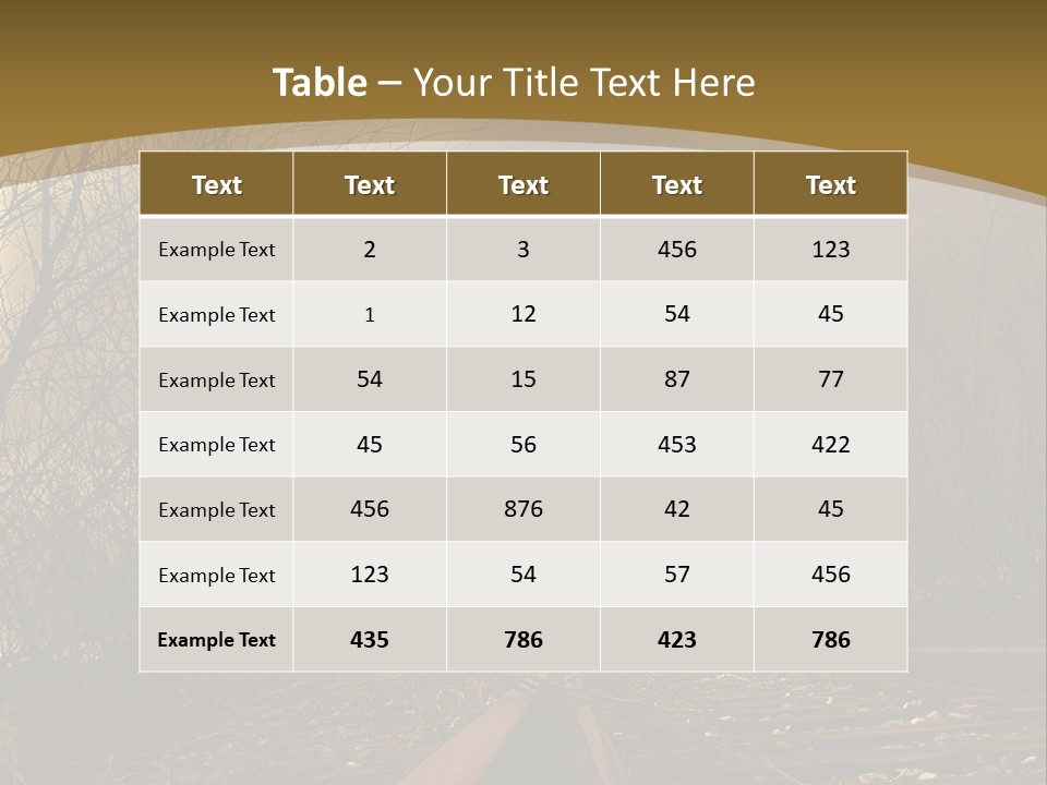 Danger Rails Tracks PowerPoint Template