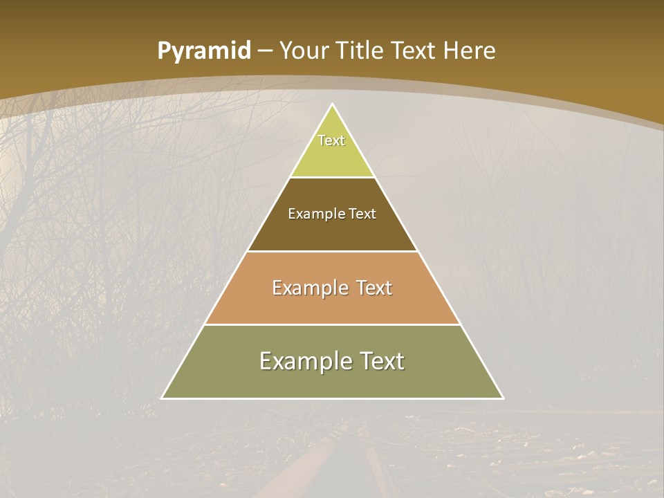 Danger Rails Tracks PowerPoint Template