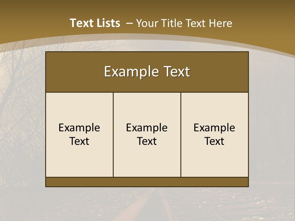 Danger Rails Tracks PowerPoint Template
