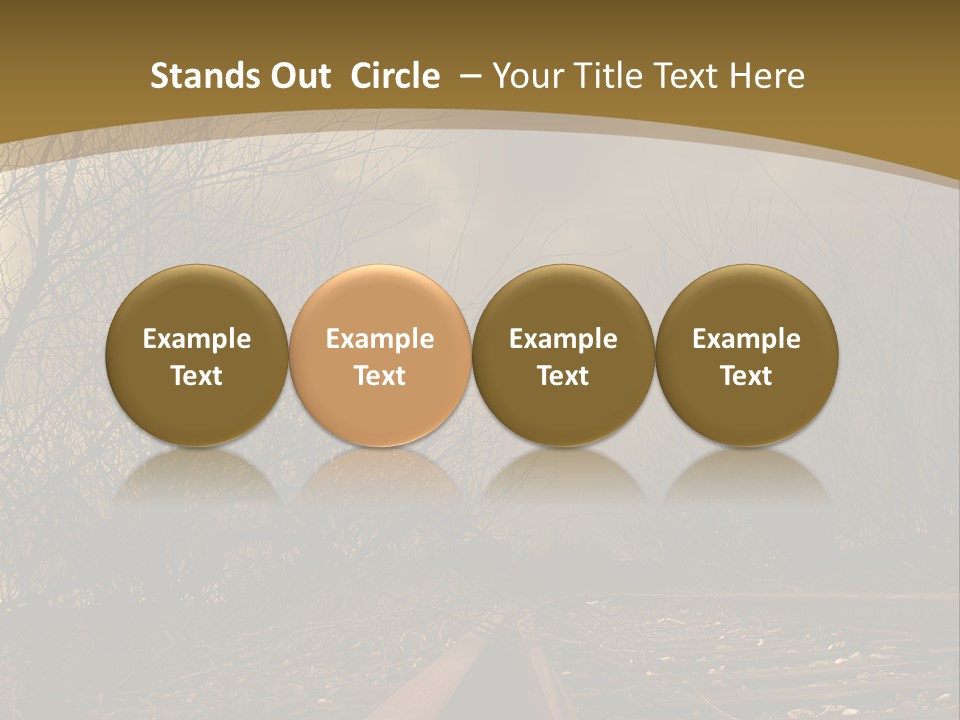 Danger Rails Tracks PowerPoint Template