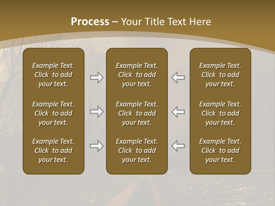 Danger Rails Tracks PowerPoint Template