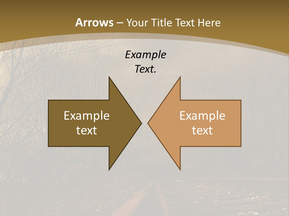 Danger Rails Tracks PowerPoint Template