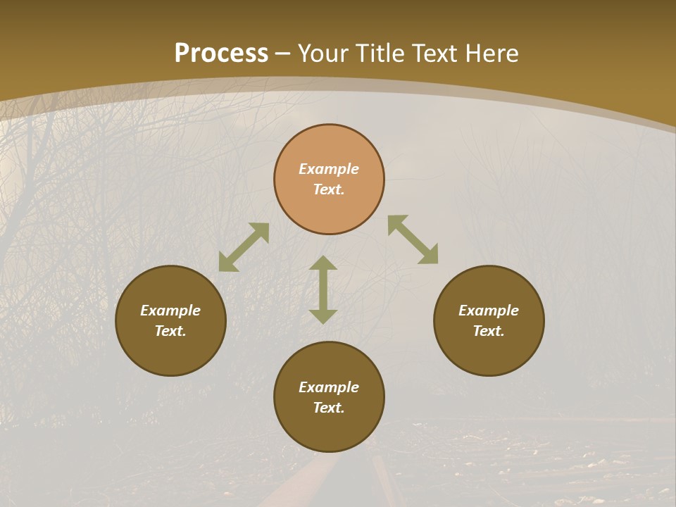 Danger Rails Tracks PowerPoint Template
