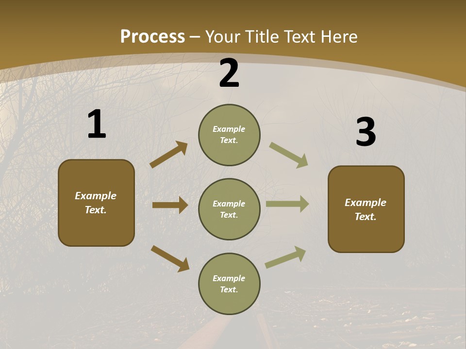 Danger Rails Tracks PowerPoint Template