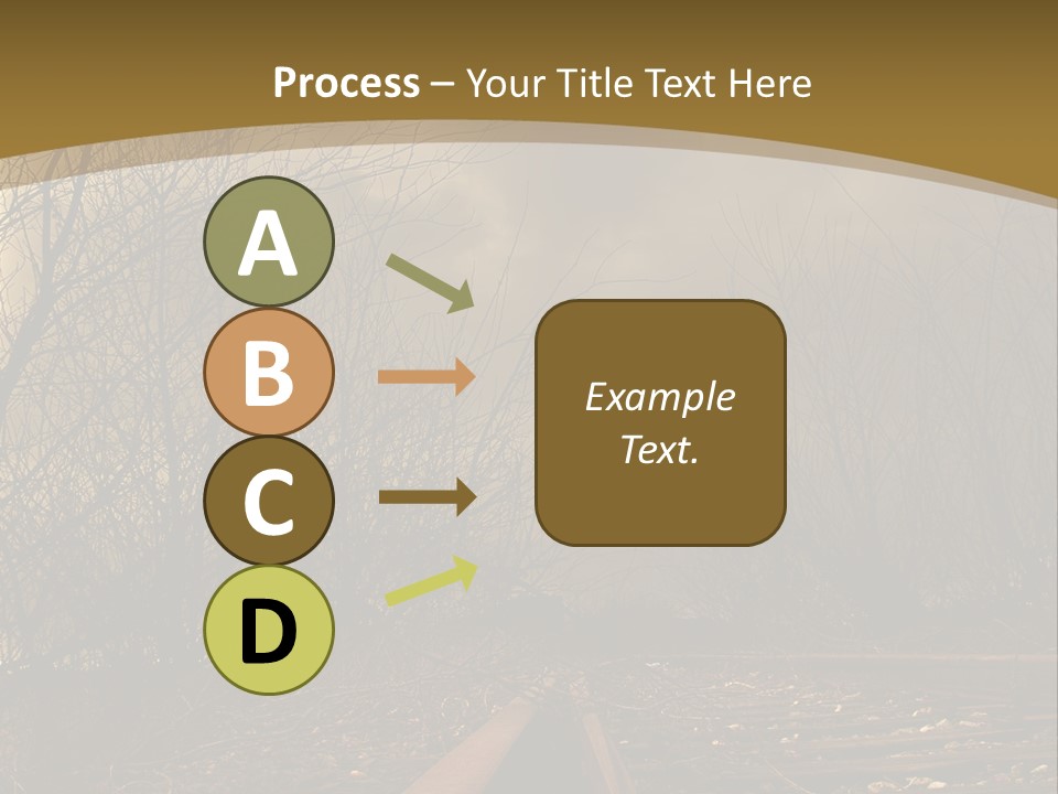 Danger Rails Tracks PowerPoint Template