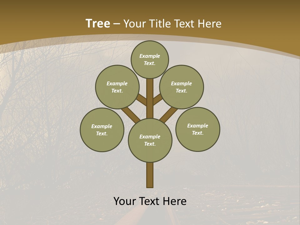 Danger Rails Tracks PowerPoint Template