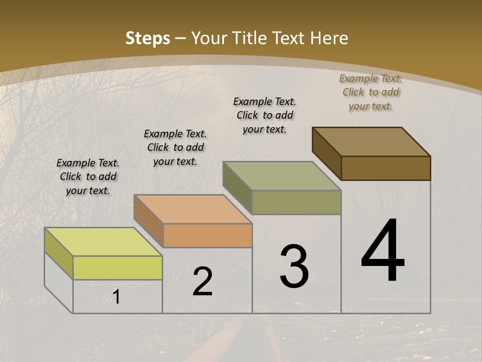 Danger Rails Tracks PowerPoint Template