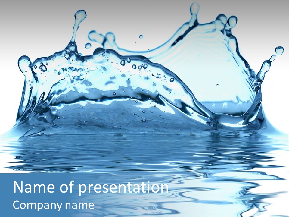 Mid Air Bubble Ripple PowerPoint Template