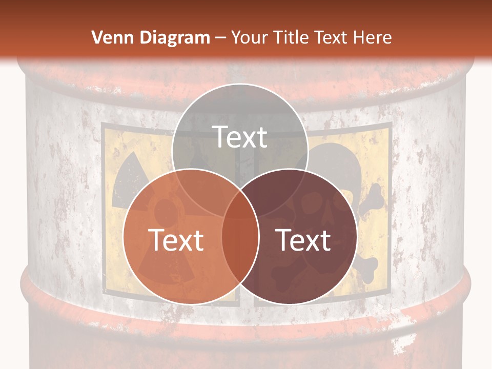 Drum Waste Warning PowerPoint Template