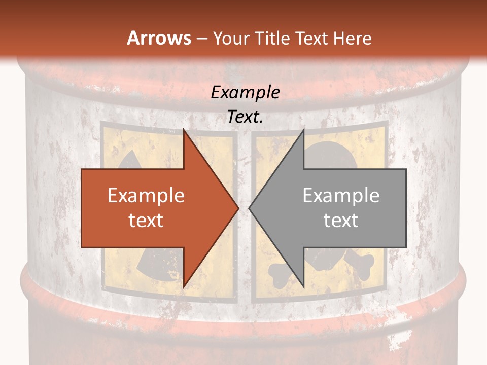 Drum Waste Warning PowerPoint Template