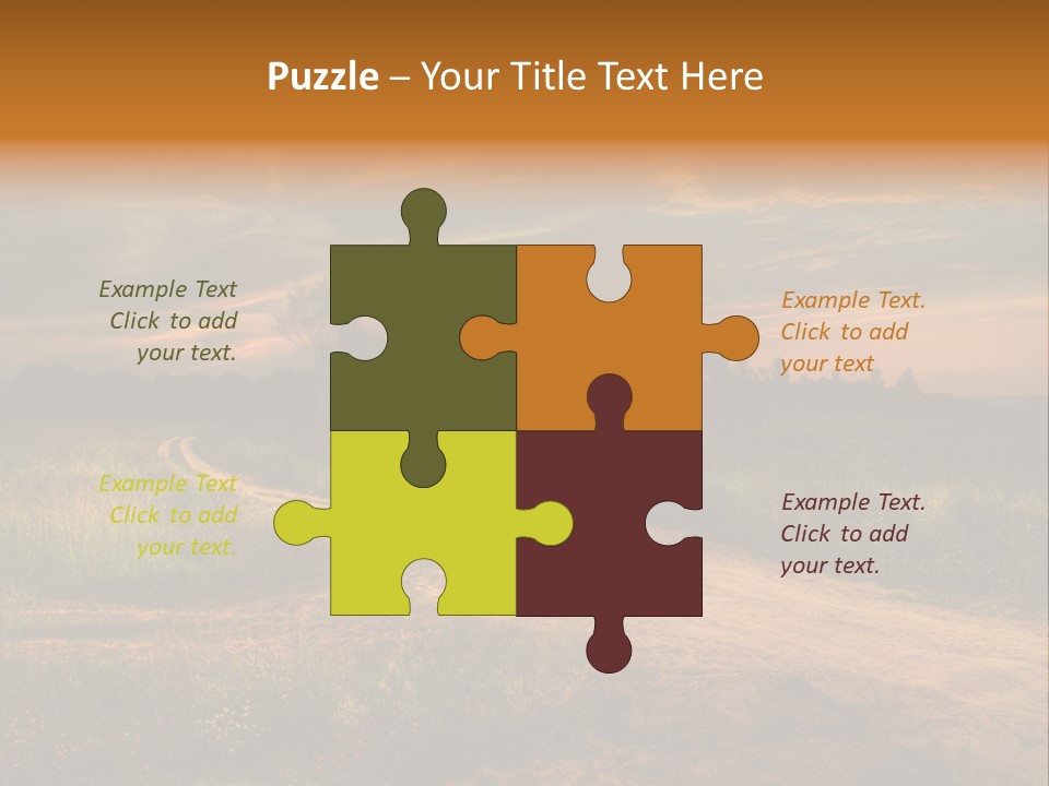 Females Portrait Teamwork PowerPoint Template