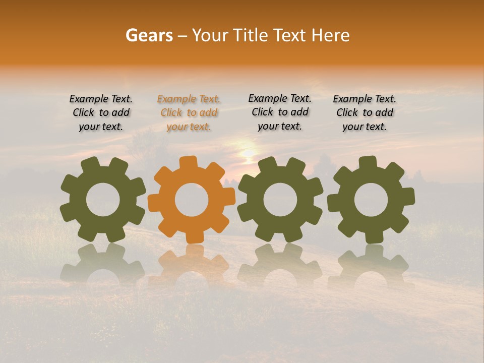 Females Portrait Teamwork PowerPoint Template