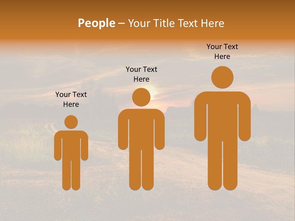 Females Portrait Teamwork PowerPoint Template