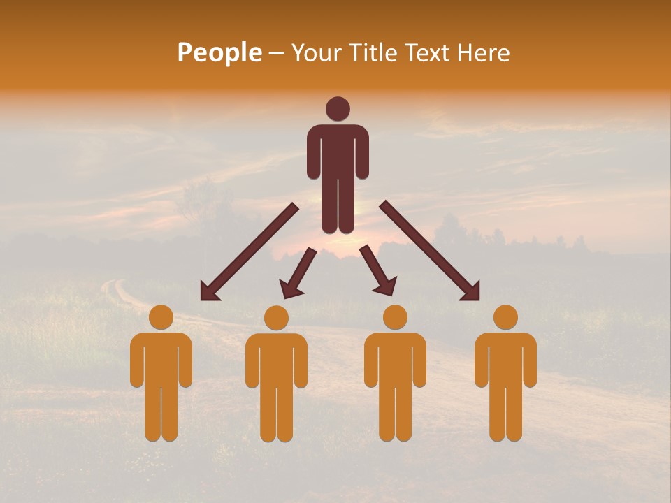 Females Portrait Teamwork PowerPoint Template