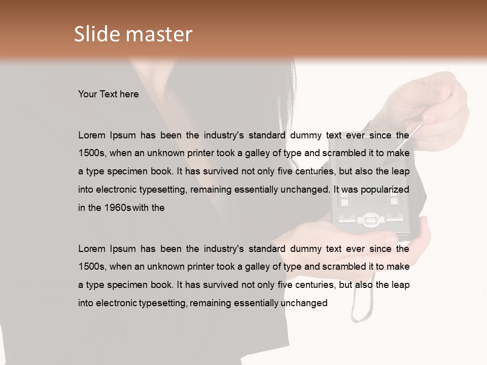 Worker Leadership Businessperson PowerPoint Template