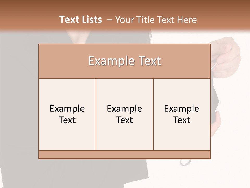 Worker Leadership Businessperson PowerPoint Template