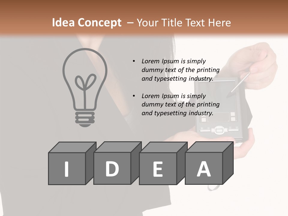 Worker Leadership Businessperson PowerPoint Template