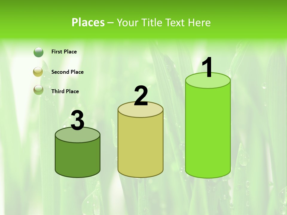 Background Meadow Wet PowerPoint Template