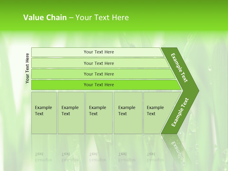 Background Meadow Wet PowerPoint Template