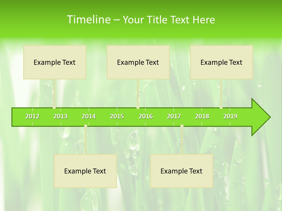 Background Meadow Wet PowerPoint Template