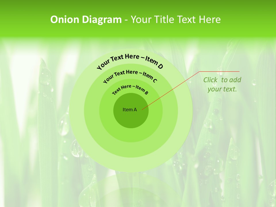 Background Meadow Wet PowerPoint Template