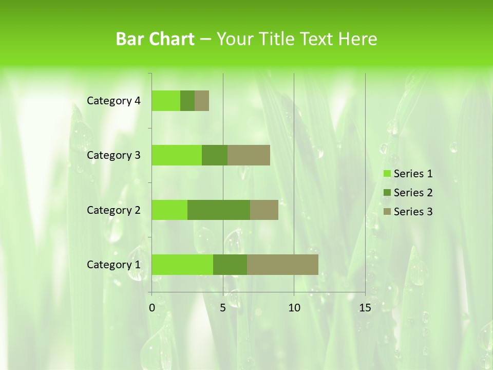 Background Meadow Wet PowerPoint Template