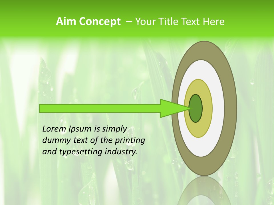 Background Meadow Wet PowerPoint Template