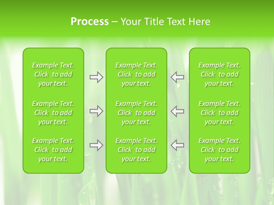 Background Meadow Wet PowerPoint Template