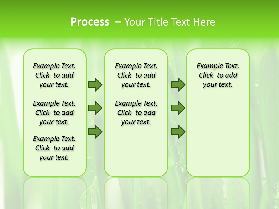 Background Meadow Wet PowerPoint Template