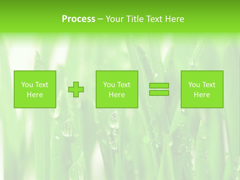 Background Meadow Wet PowerPoint Template