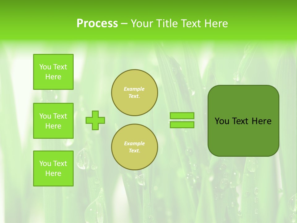 Background Meadow Wet PowerPoint Template