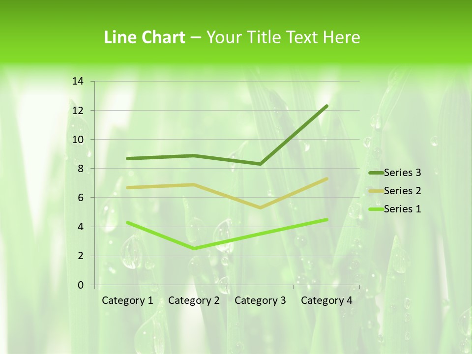 Background Meadow Wet PowerPoint Template