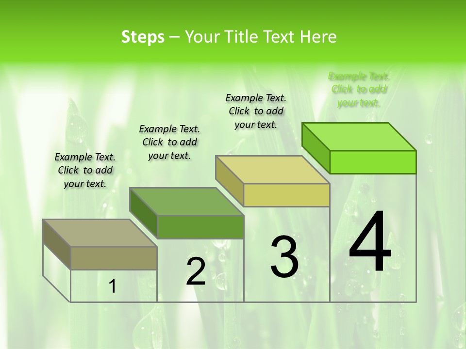 Background Meadow Wet PowerPoint Template