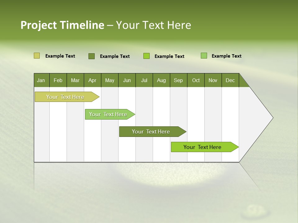 Drops Droplets Leaf PowerPoint Template