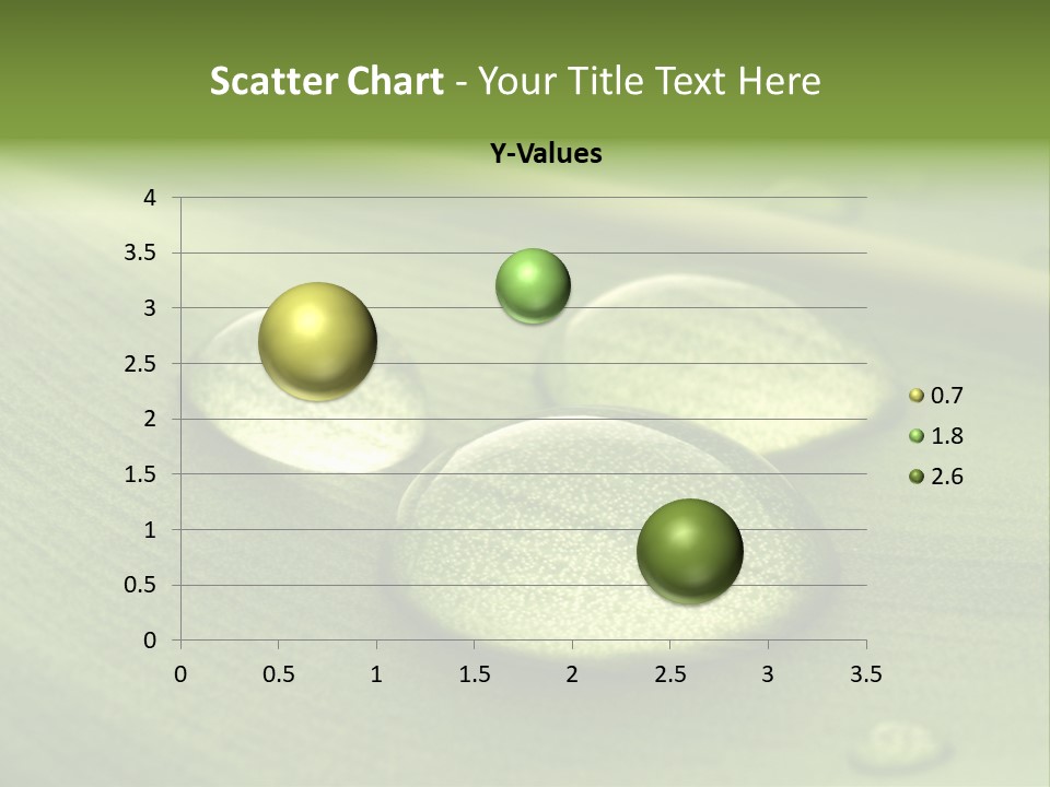Drops Droplets Leaf PowerPoint Template