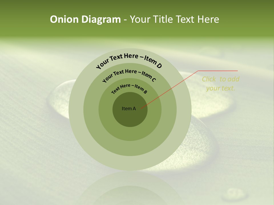 Drops Droplets Leaf PowerPoint Template