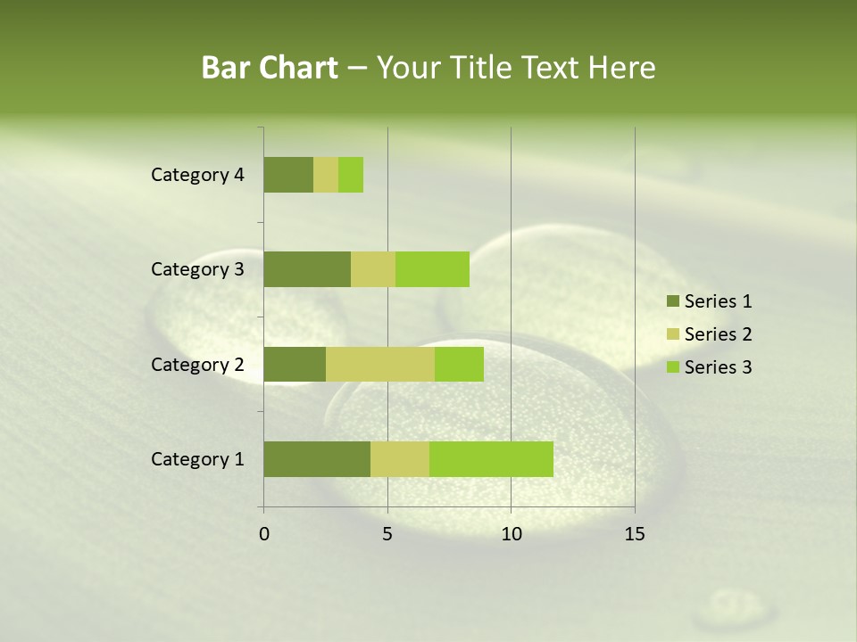 Drops Droplets Leaf PowerPoint Template