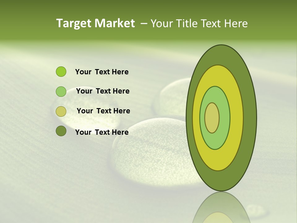 Drops Droplets Leaf PowerPoint Template