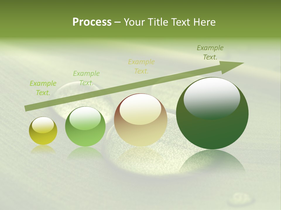 Drops Droplets Leaf PowerPoint Template