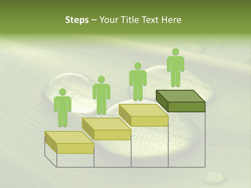 Drops Droplets Leaf PowerPoint Template