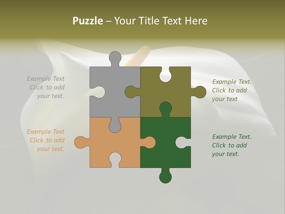 Calla Lily Botany Plant PowerPoint Template