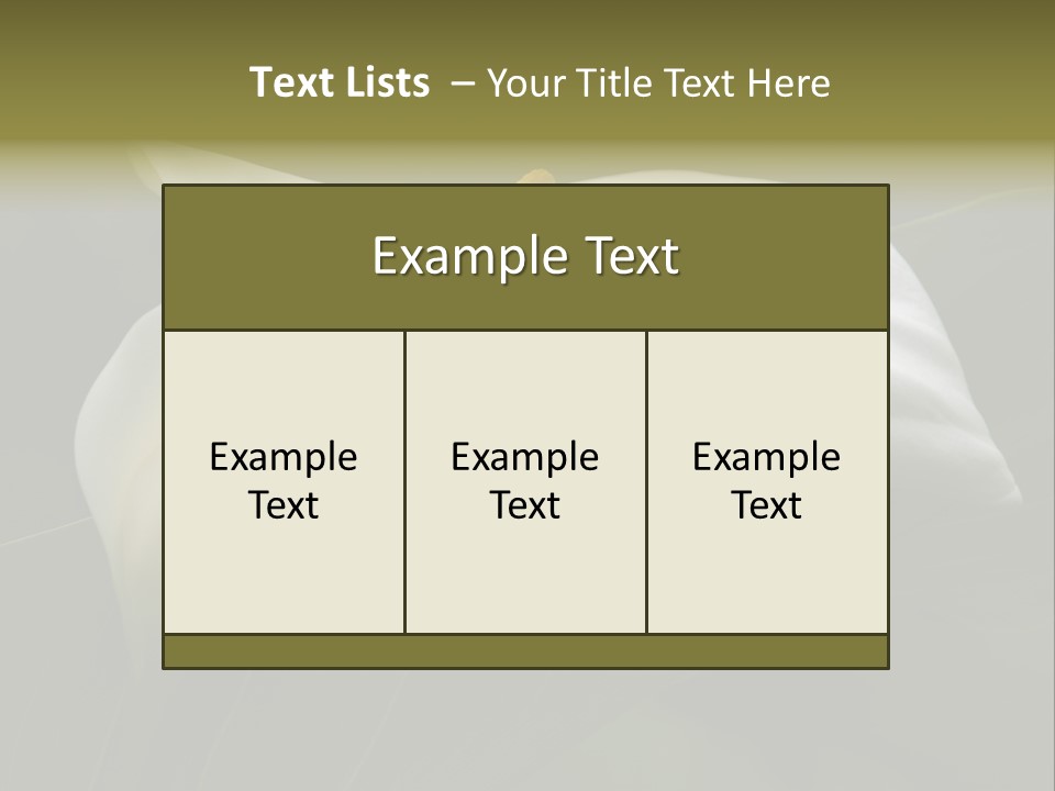 Calla Lily Botany Plant PowerPoint Template