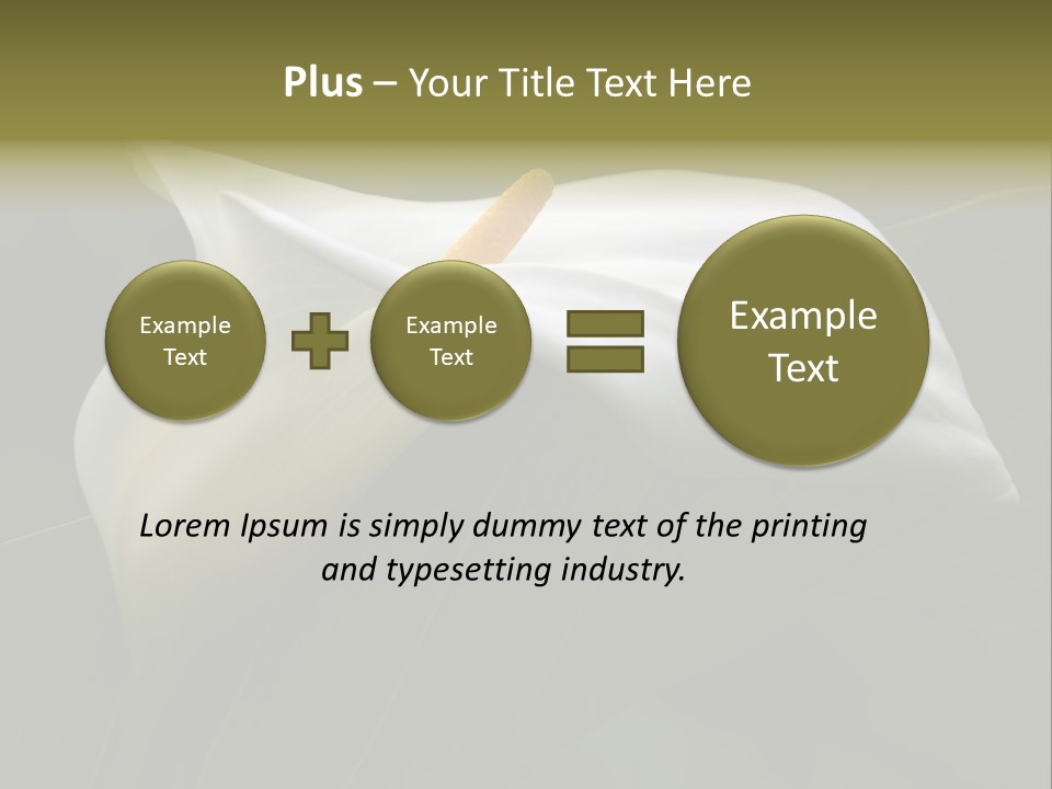 Calla Lily Botany Plant PowerPoint Template