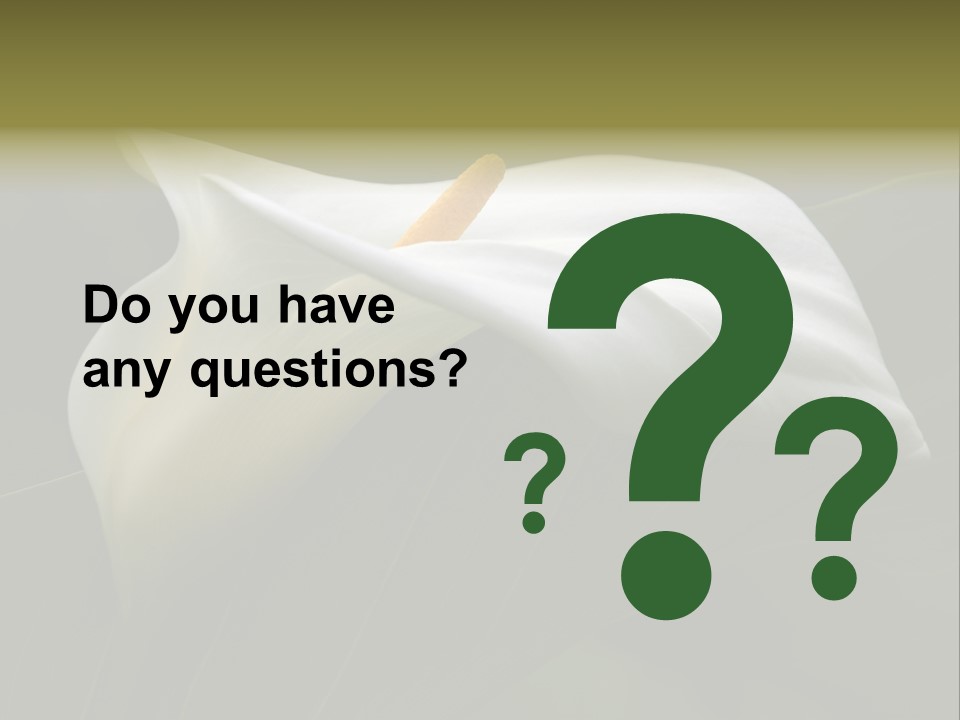 Calla Lily Botany Plant PowerPoint Template