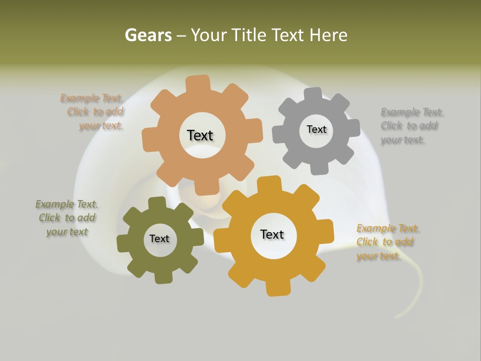 Green Lily Showy PowerPoint Template