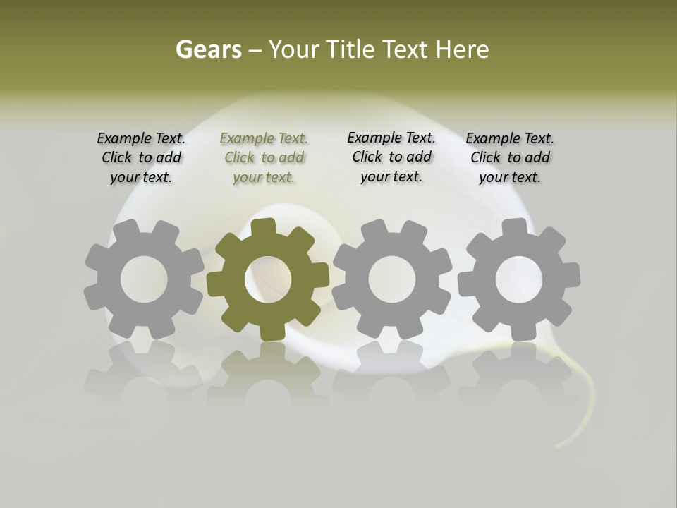 Green Lily Showy PowerPoint Template