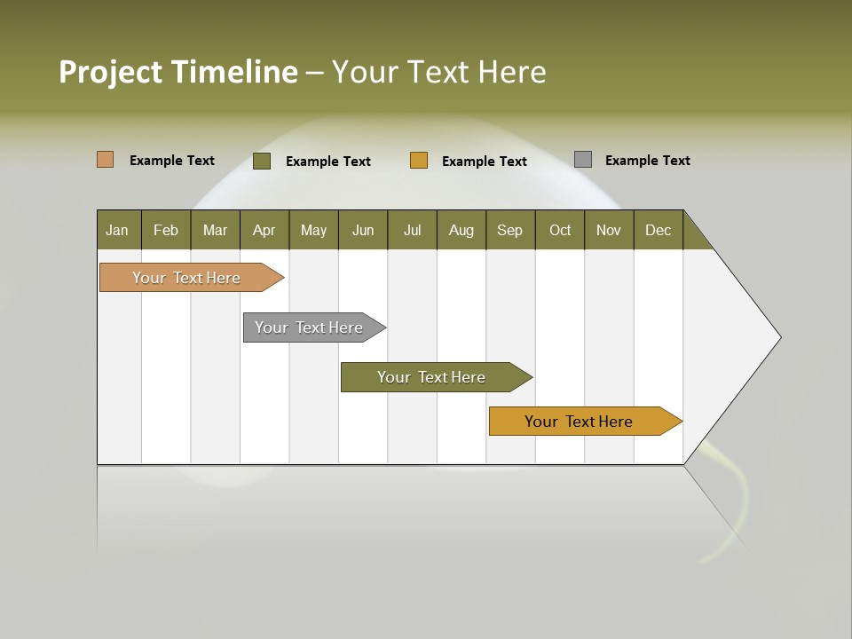 Green Lily Showy PowerPoint Template